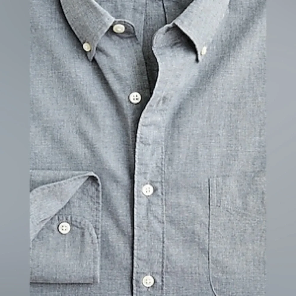 J Crew Slim Secret Wash organic cotton poplin shirt Item BG407